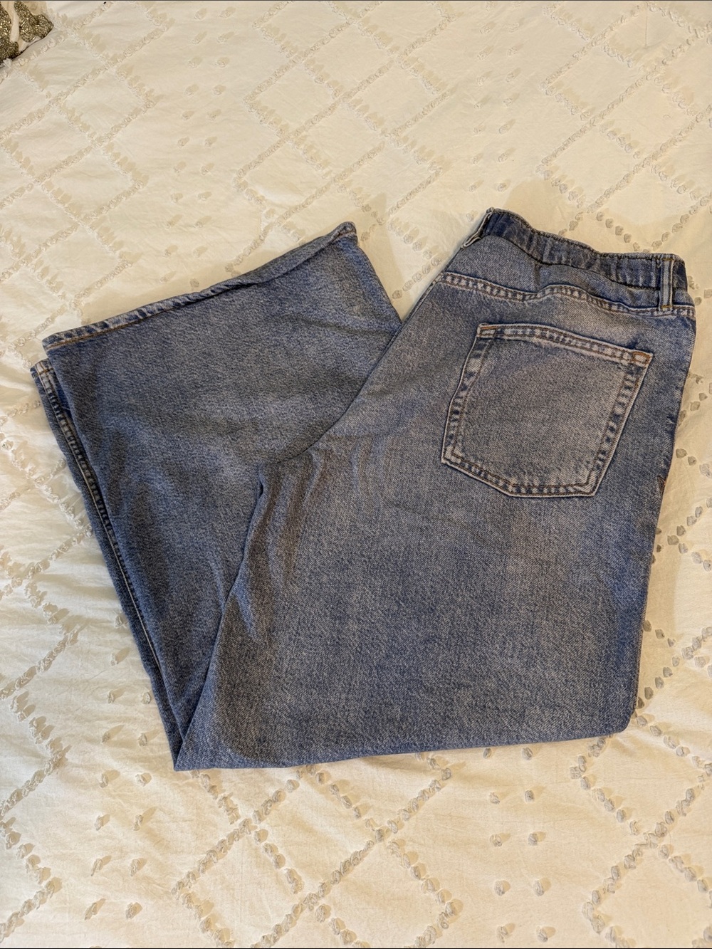 Gap printed baggy sweatpants jeans large